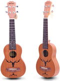 VIVICTORY Soprano Ukulele / 21 Inch / Mahogany / Aquila String / Beginner Kit 【Antler】