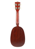 VIVICTORY Pineapple Ukulele / 21 inch / Nylon Strings / Gig Bag for beginner - 【Brown / matte】