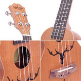 VIVICTORY Soprano Ukulele / 21 Inch / Mahogany / Aquila String / Beginner Kit 【Antler】