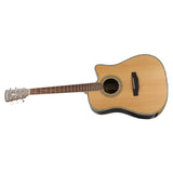 KC-JOHNNY Acoustic Guitar / 41” / Solid Spruce Top Green Pearl Binding D’Addario String Package kit【Dreadnought Pearl】KC-DR-4110C