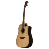 KC-JOHNNY Acoustic Guitar / 41” / Solid Spruce Top Green Pearl Binding D’Addario String Package kit【Dreadnought Pearl】KC-DR-4110C
