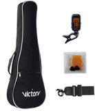VIVICTORY Splash Painting Concert Ukulele 23 Inch, Spruce Mahogany Body with Beginner kit : Gig Bag,Tuner,Straps,Picks and Nylon String Concert Ukulele 23"【Bubble】