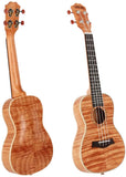 UBETA Concert Ukulele Exotic Mahogany UC-FM-063 23 inch with Ukulele Set Strap Nylon String Tuner