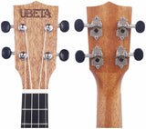 UBETA UC-031 Concert Ukulele 23 Inch Beginner Travel Mahogany Ukulele Bundle with Gig bag, clipon tuner, picks, strings chord card and strap