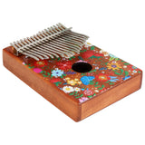 VI VICTORY 17 Key Kalimba Thumb Piano, Mahogany Solid Wood, Color-painted 【 Carnation 】
