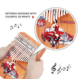 VI VICTORY 17 Key Kalimba Thumb Piano, Mahogany Solid Wood, Color-painted 【 Classical Car 】