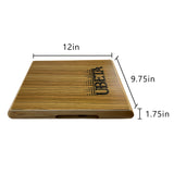 UBETA Compact Travel Cajon Box Drum Flat Hand Drum Percussion Instrument with Adjustable Strings【 Zebra 】