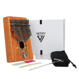 VI VICTORY 17 Key Kalimba Thumb Piano, Mahogany Solid Wood, Color-painted【 Dreamcatcher 】*No Carved Key Notes*