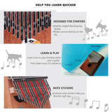VI VICTORY 17 Key Kalimba Thumb Piano, Mahogany Solid Wood, Color-painted【 Antler 】