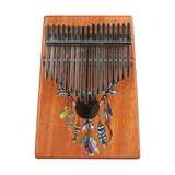 VI VICTORY 17 Key Kalimba Thumb Piano, Mahogany Solid Wood, Color-painted【 Dreamcatcher 】*No Carved Key Notes*