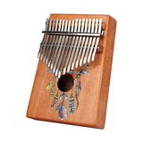 VI VICTORY 17 Key Kalimba Thumb Piano, Mahogany Solid Wood, Color-painted【 Dreamcatcher 】*No Carved Key Notes*