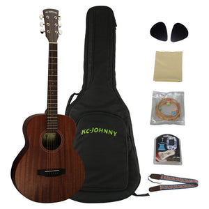 KC-JOHNNY Acoustic 41 inch Guitar Full Body Mahogany 6 in1 kit【Crossroads】KC-GSMM-350