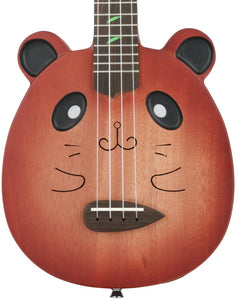 UBETA Electric Tenor 26 inch Ukulele Mahogany Body with Gig bag, tuner,picks, Aquila nylon strings, chord card, red electric line and strap