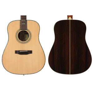 KC-JOHNNY Acoustic Guitar / 41” / Dreadnought Solid Spruce Top Green Pearl Sound Pot Africa Mahogany Neck D’Addario Strings【Dreadnought Emerald】KC-DR-41010