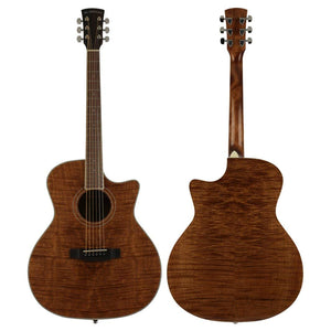 KC-JOHNNY Acoustic Guitar / Flamed Mahogany Body Package kit 【Burning Man】KC-GAFM-460C