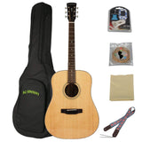 KC-JOHNNY Acoustic Guitar / 41” / All Solid Spruce Mahogany 【 Dreadnought Emerald 】KC-DM-41050