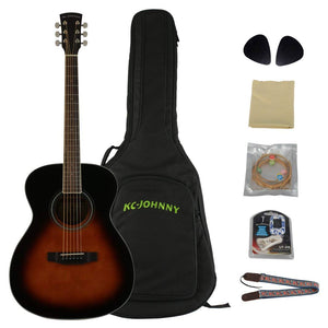 KC-JOHNNY Acoustic Guitar / OM body Spruce top Mahogany【Darth Vader】KC-OM-451VS