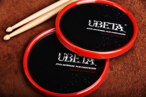 UBETA Black Drum Practice Pad / 6 Inch / Mute Pad Rack Drum for Combat Practicing