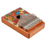 VI VICTORY 17 Key Kalimba Thumb Piano, Mahogany Solid Wood, Color-painted 【 Carnation 】