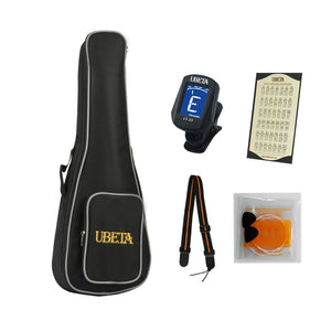 UBETA Soprano Ukulele / 21 Inch / Mahogany / Aquila String【Travel Bundle】
