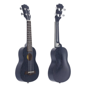 VIVICTORY Concert Ukulele / 23 Inch / Mahogany / Aquila String / Beginner Kit 【 Black 】