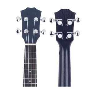 VIVICTORY Concert Ukulele / 23 Inch / Mahogany / Aquila String / Beginner Kit 【 Black 】