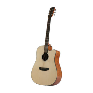 KC-JOHNNY Acoustic Guitar / 41” / Cutaway Dreadnought Spruce Top Black ABS Binding Mahogany Neck【Classic Cut】KC-DM-450C