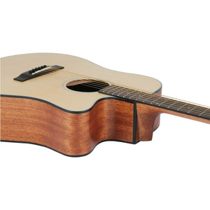 KC-JOHNNY Acoustic Guitar / 41” / Cutaway Dreadnought Spruce Top Black ABS Binding Mahogany Neck【Classic Cut】KC-DM-450C